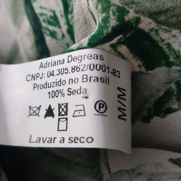 Adriana Degreas x Cult Gaia Tropical Print Crepe Maxi Dress in Green Medium - Picture 9 of 9